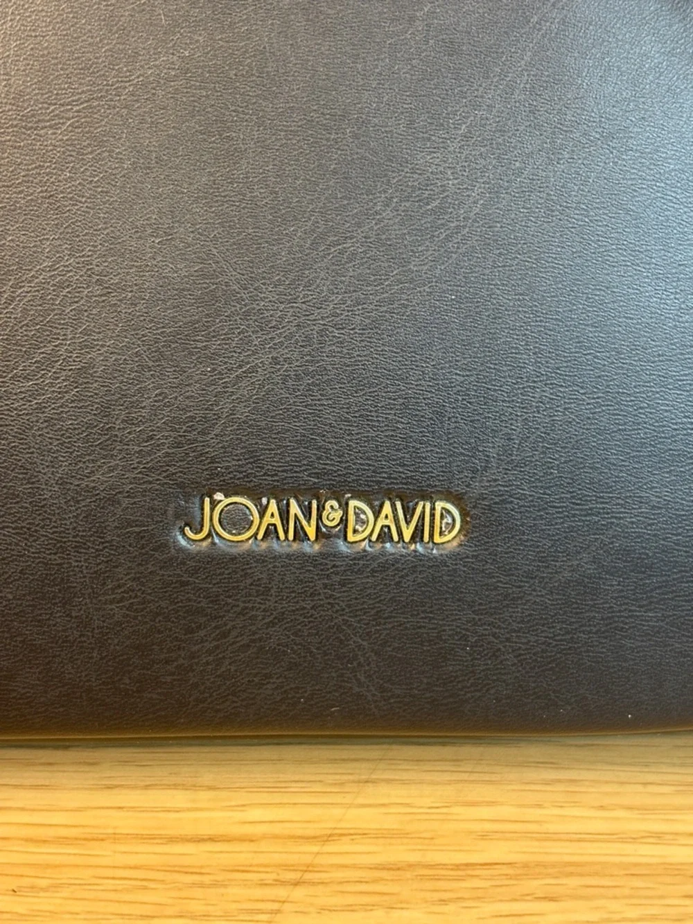 Joan &‎ David Black Leather Dome Satchel NWT
